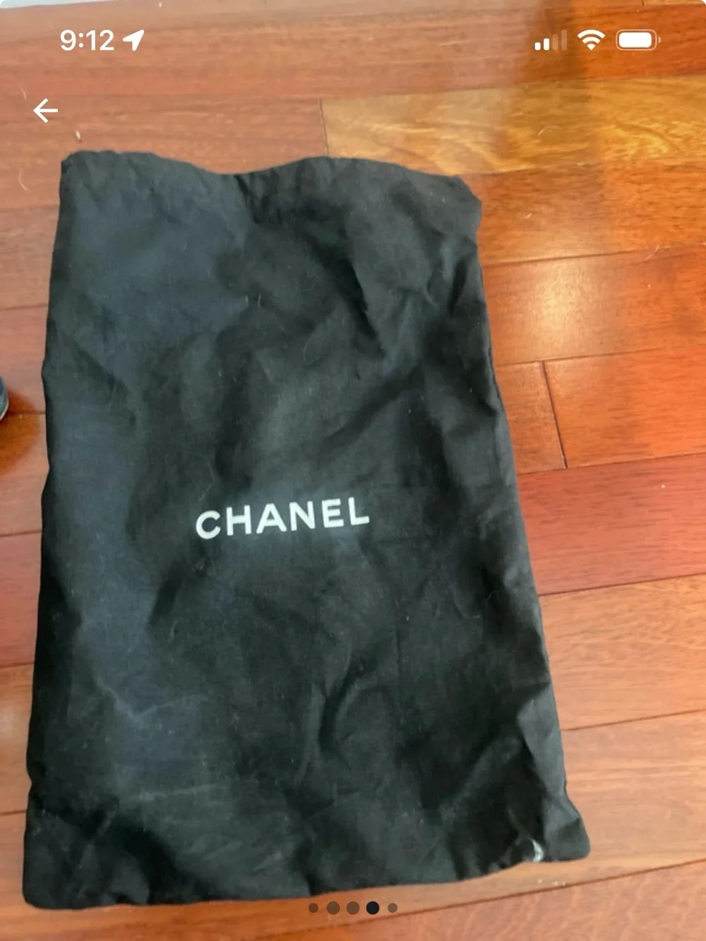 CHANEL Black Leather Cap-Toe Pumps